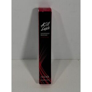 Clio Kill Lash Superproof Mascara 01 Long Curling Black 7g 0.24oz New in Box